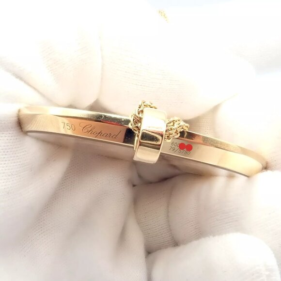 Chopard 18k Yellow Gold Extra Large Happy Spirit Diamond 5 Strand Necklace - Picture 7 of 16